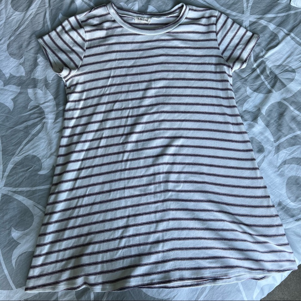 Stripped T Shirt Dress